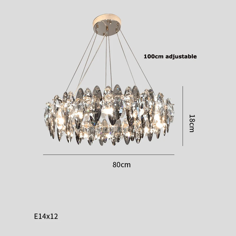 Suspension Soloria — Cristal LED pour Chambre — vue 8