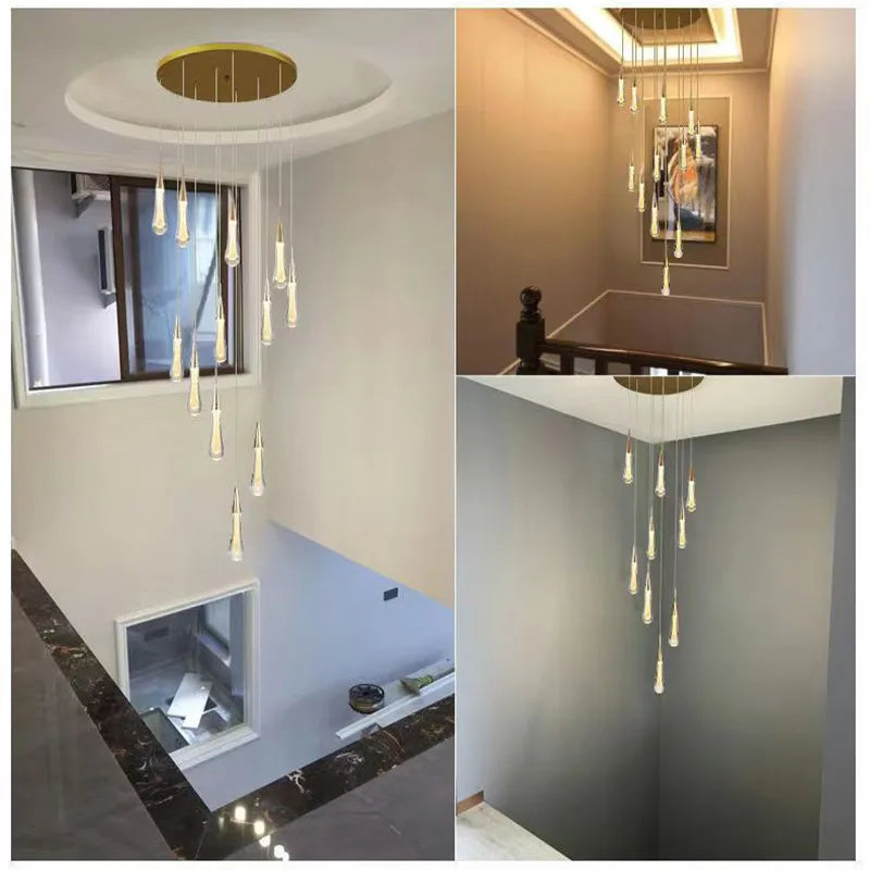 Lustre Vérdore — Cristal LED pour Escalier — vue 6