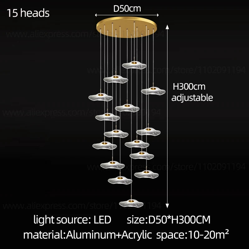 Lustre Isoria — LED pour Escalier — vue 9