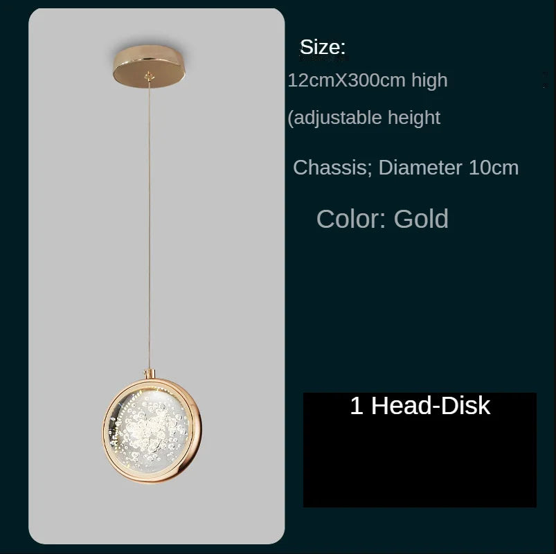 Lustre Théloria — Cristal LED pour Escalier — vue 8