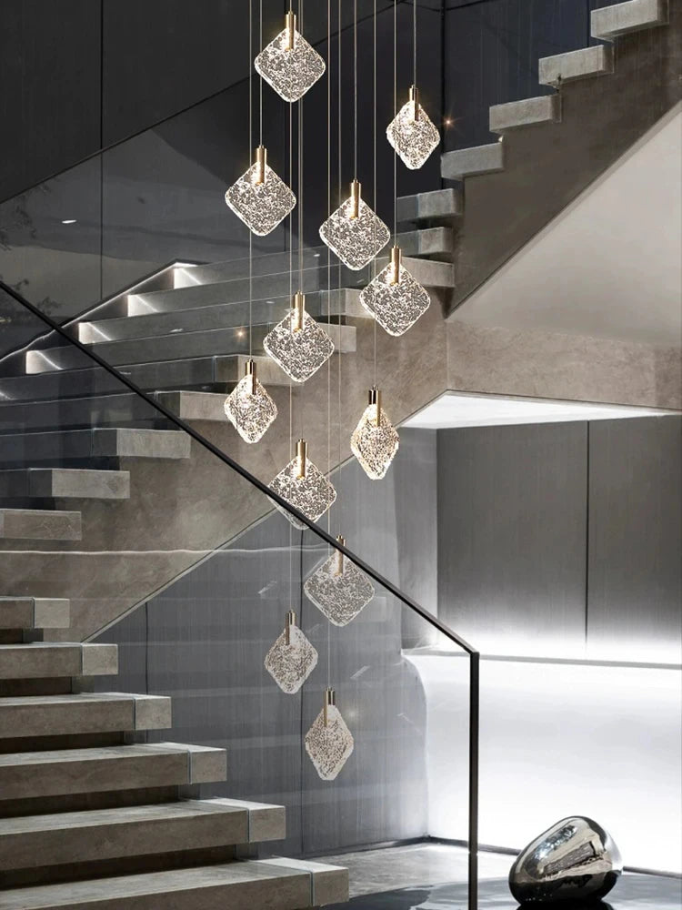 Suspension Cassoria — Cristal pour Escalier — vue 4