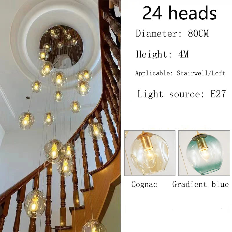 Lustre Cydore — Cristal LED pour Escalier — vue 13