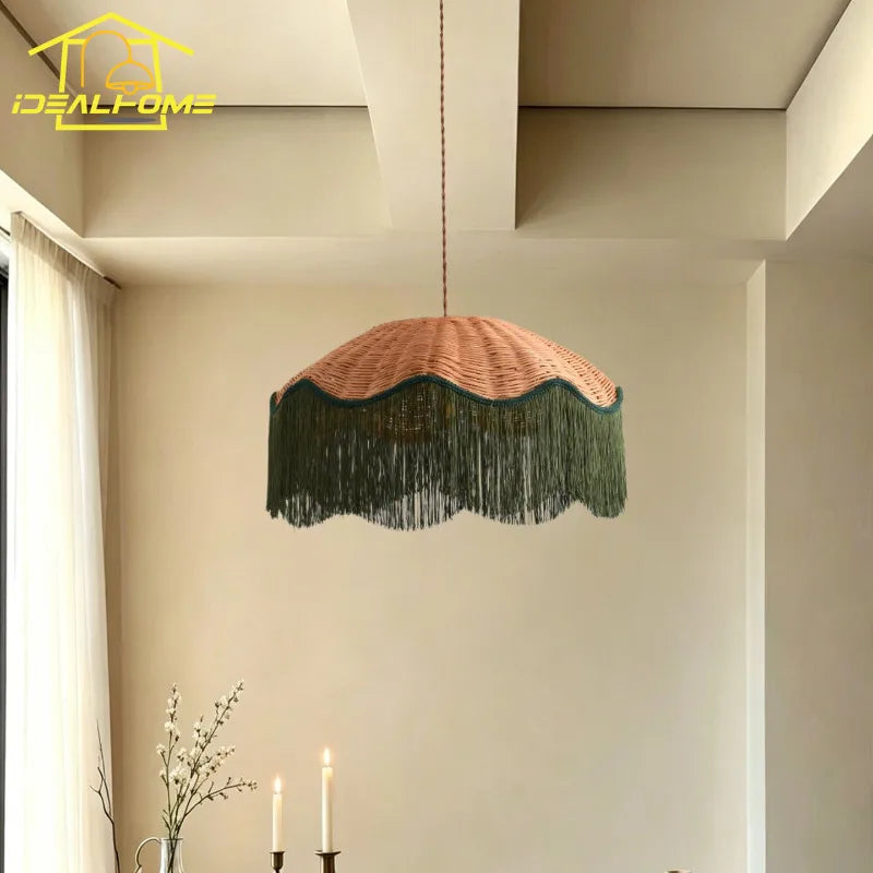 Suspension Loréane Aube — Rotin LED