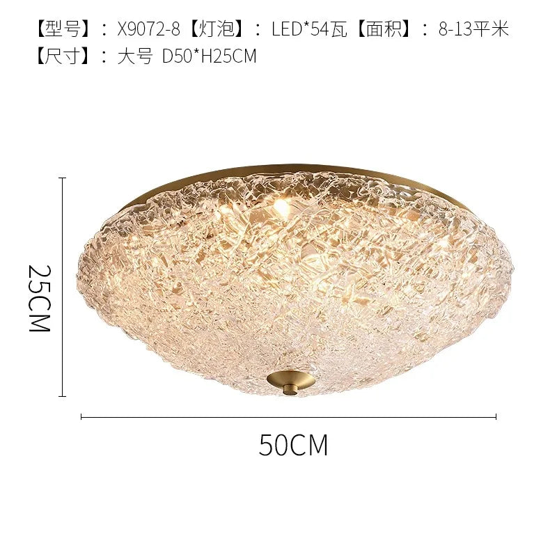 Plafonnier Eléane Velours — Verre LED