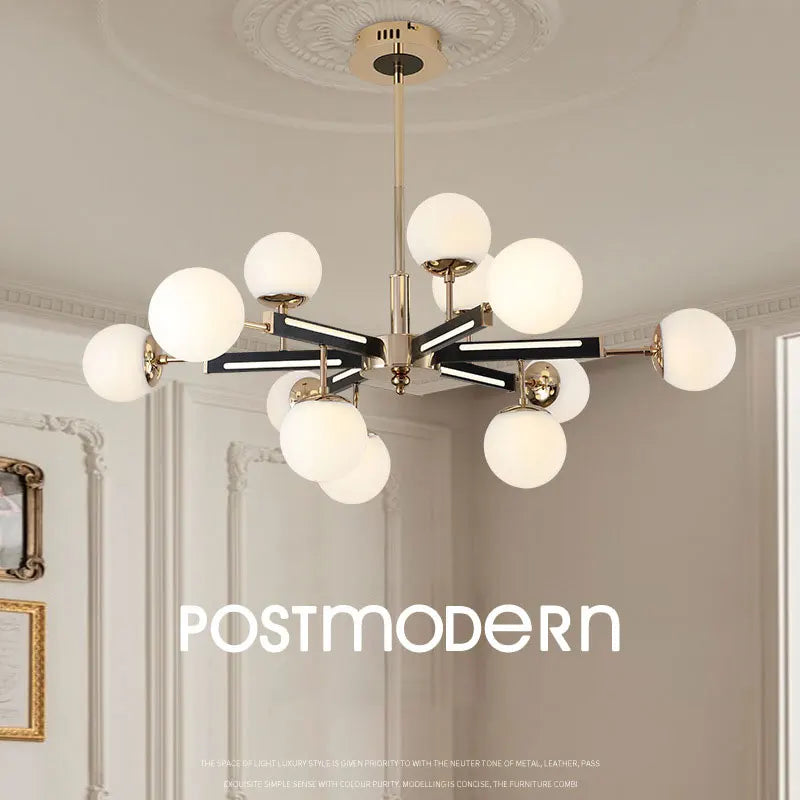 Lustre nordique LED de luxe pour cuisine et chambre