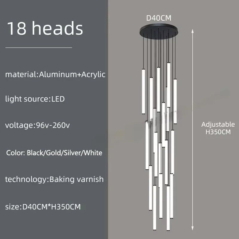Lustre Nélana — LED pour Escalier — vue 11