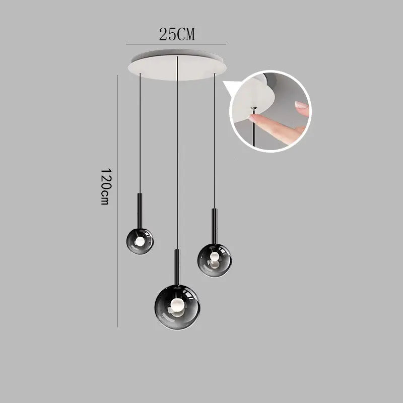 Suspension Soldore — Verre LED pour Escalier — vue 11