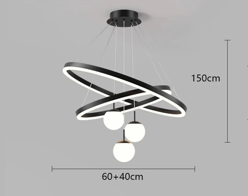 Lustre Néloria — LED pour Escalier — vue 9