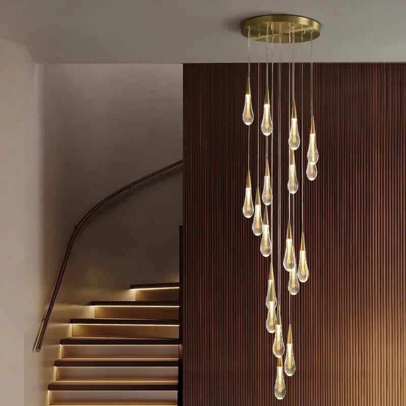 Lustre Vérdore — Cristal LED pour Escalier — vue 5