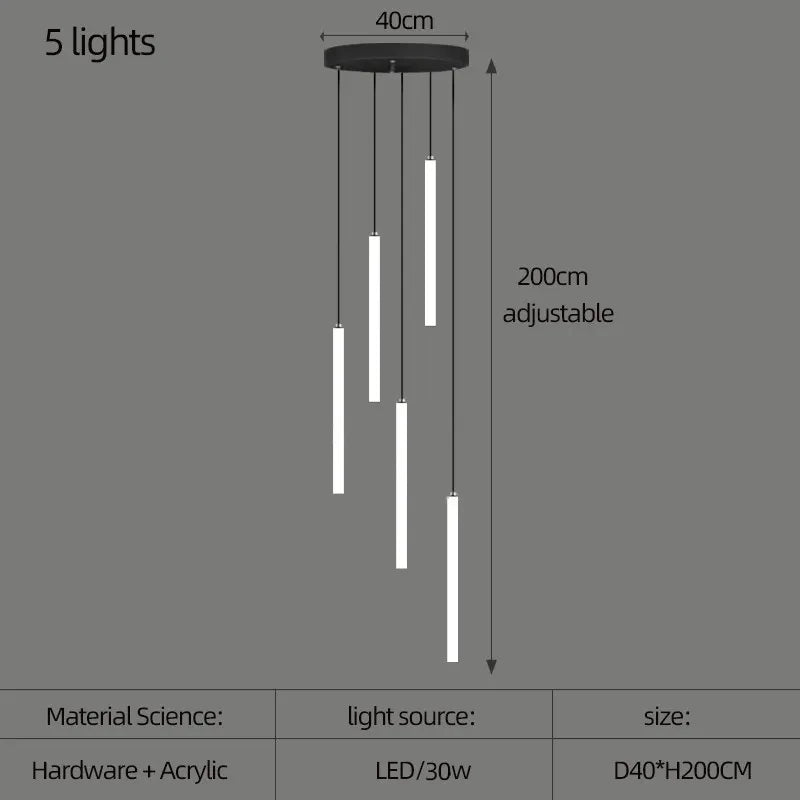 Lustre Orana — LED pour Escalier — vue 7