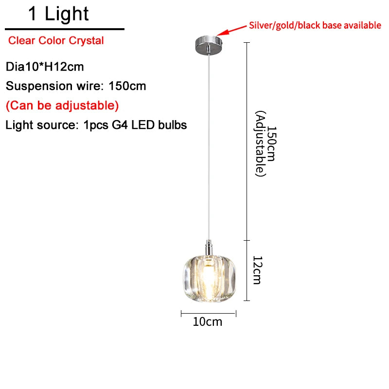 Lustre Cassdore — Cristal LED pour Salle à Manger — vue 17