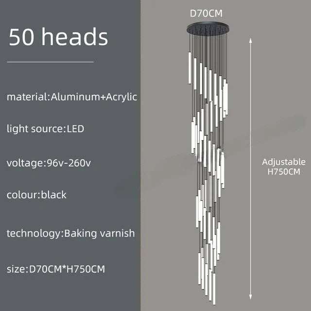 Lustre Caloria — LED pour Escalier — vue 13
