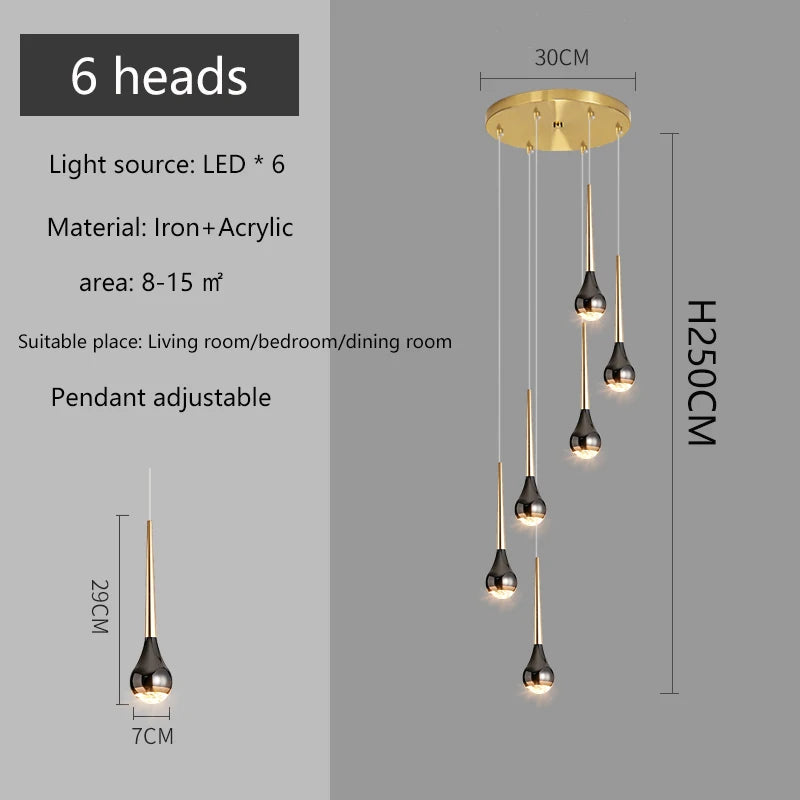 Lustre Caldore — pour Escalier — vue 14