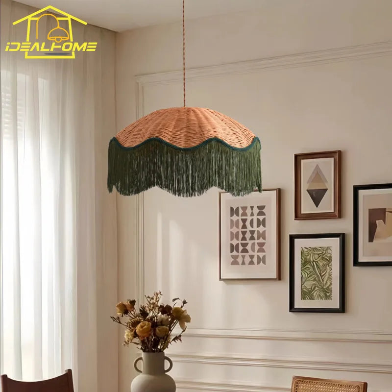 Suspension Loréane Aube — Rotin LED