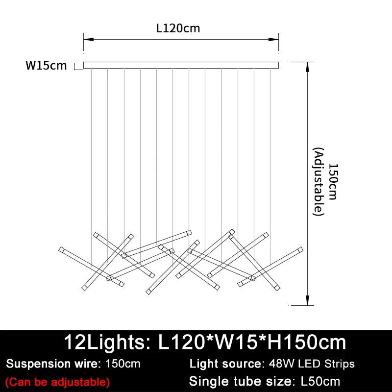 Lustre Elvdore — LED pour Escalier — vue 12