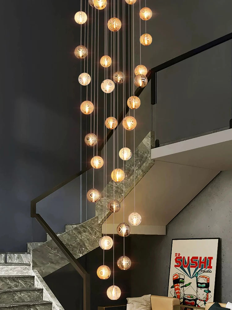 Lustre Adéloria — Cristal LED pour Escalier — vue 4