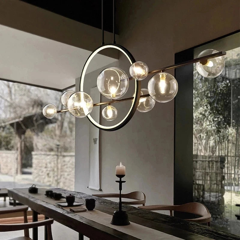 Suspension LED moderne style scandinave pour cuisine et salon – vue 2