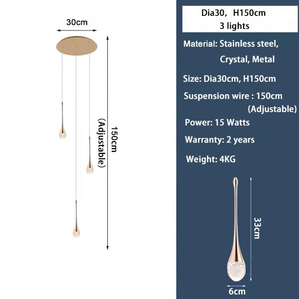 Plafonnier Opdore — Cristal LED pour Escalier — vue 13
