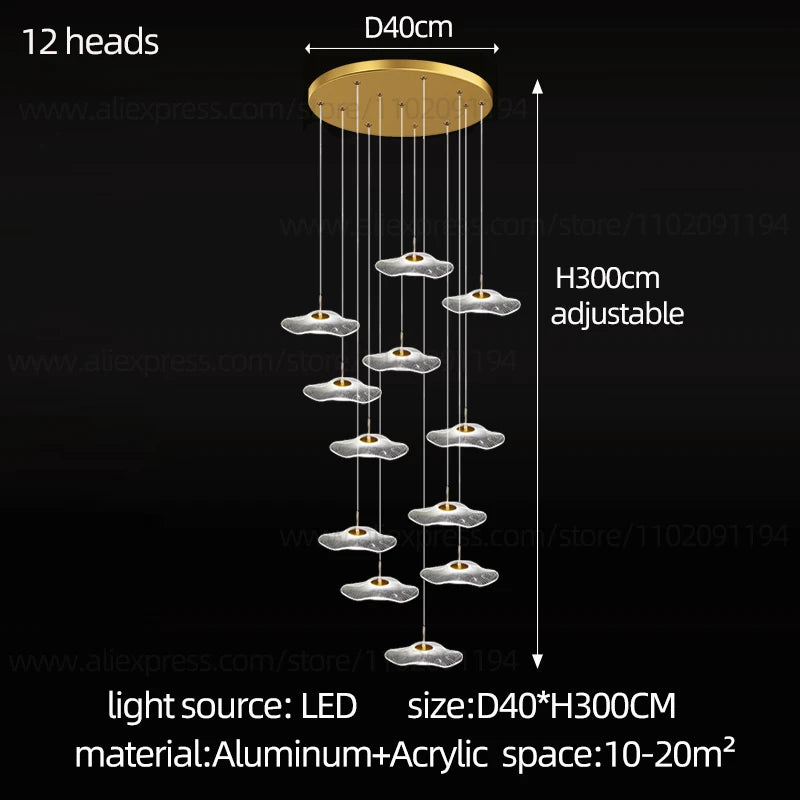 Lustre Isoria — LED pour Escalier — vue 11