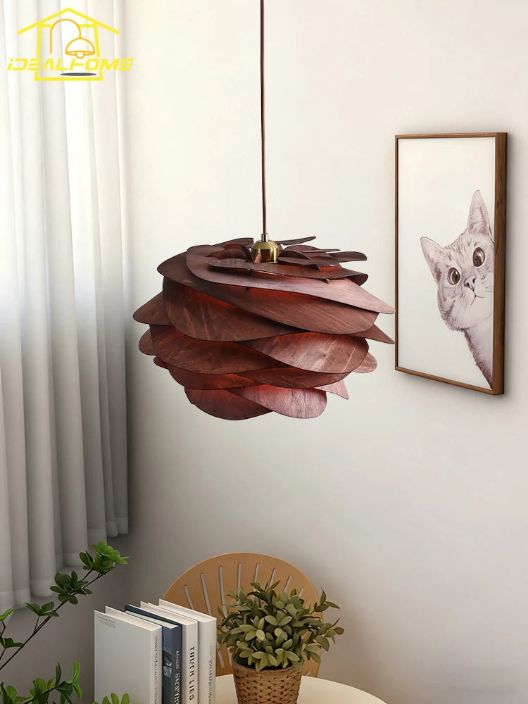 Suspension Oriane Horizon — Bois LED