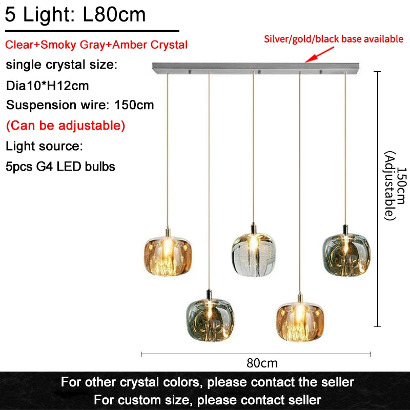 Lustre Cassdore — Cristal LED pour Salle à Manger — vue 13