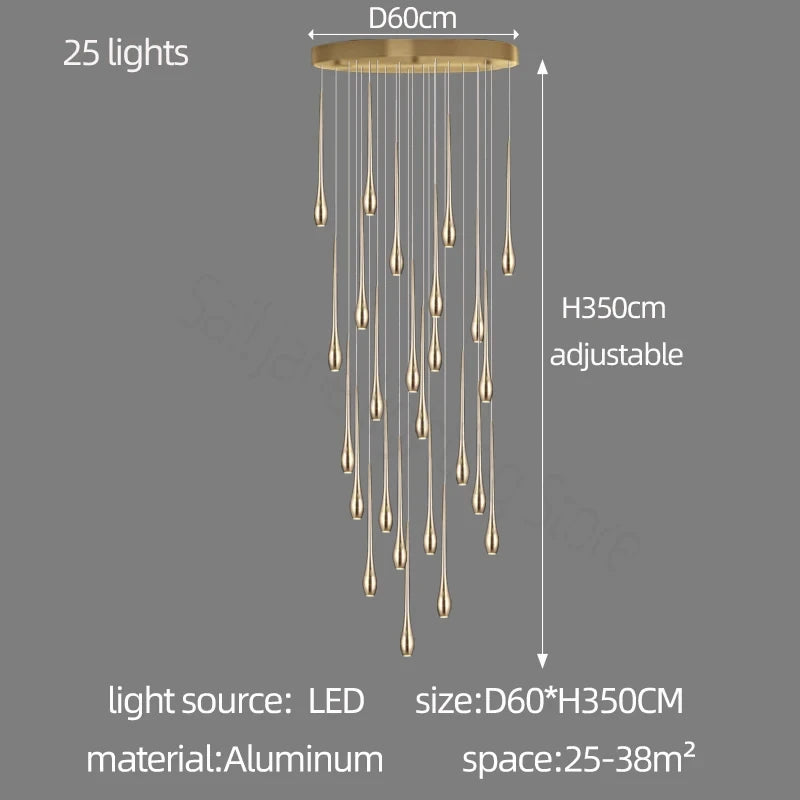 Lustre Ayldore — LED pour Escalier — vue 10