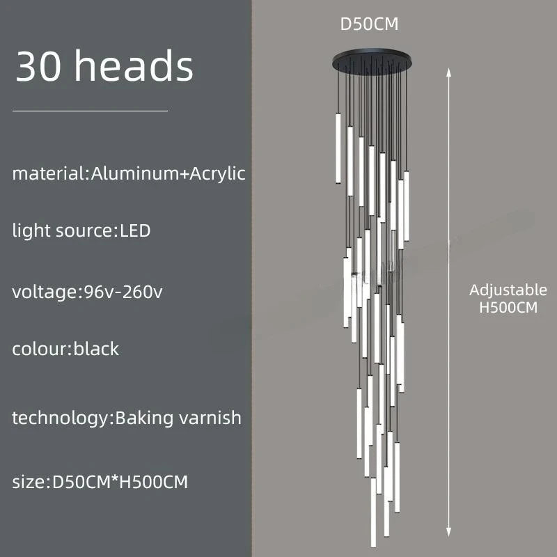 Lustre Caloria — LED pour Escalier — vue 8