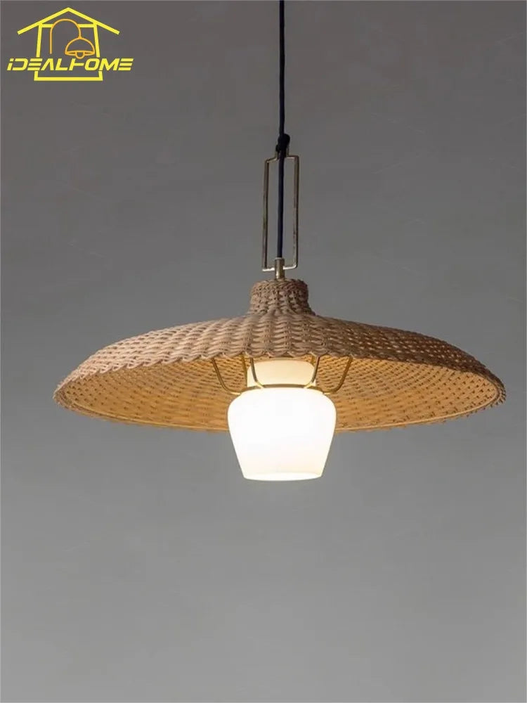 Suspension Séraphine Velours — Rotin LED