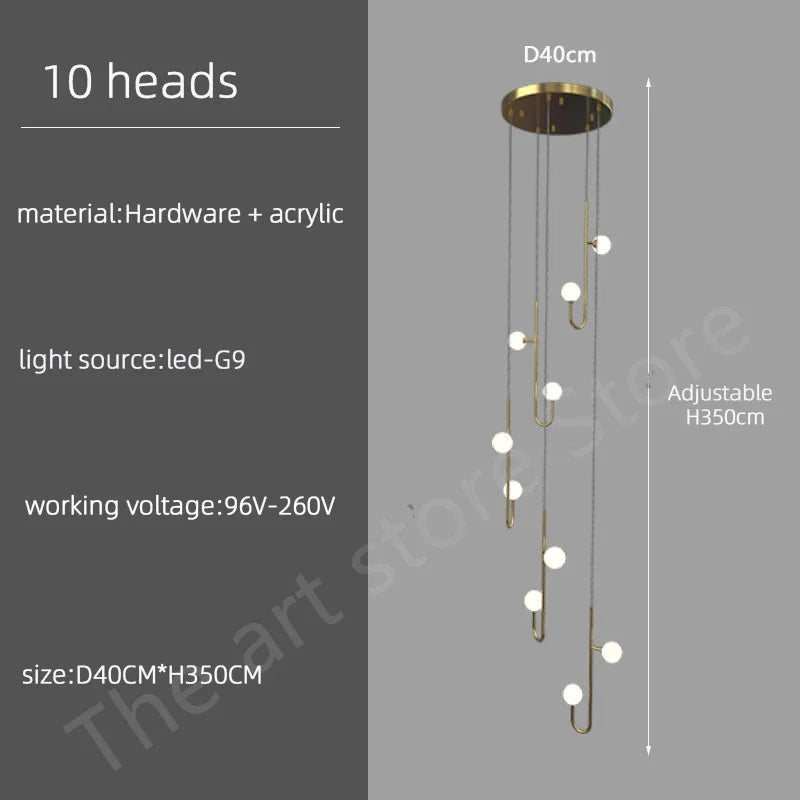 Suspension Ambroria — LED pour Escalier — vue 7