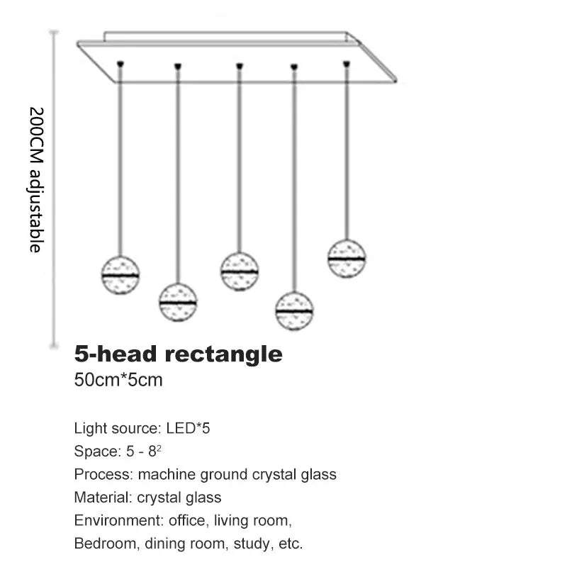 Lustre Lysdore — Cristal LED pour Escalier — vue 9