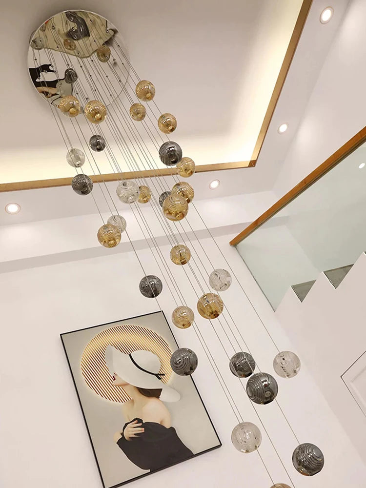 Lustre Adéloria — Cristal LED pour Escalier — vue 3
