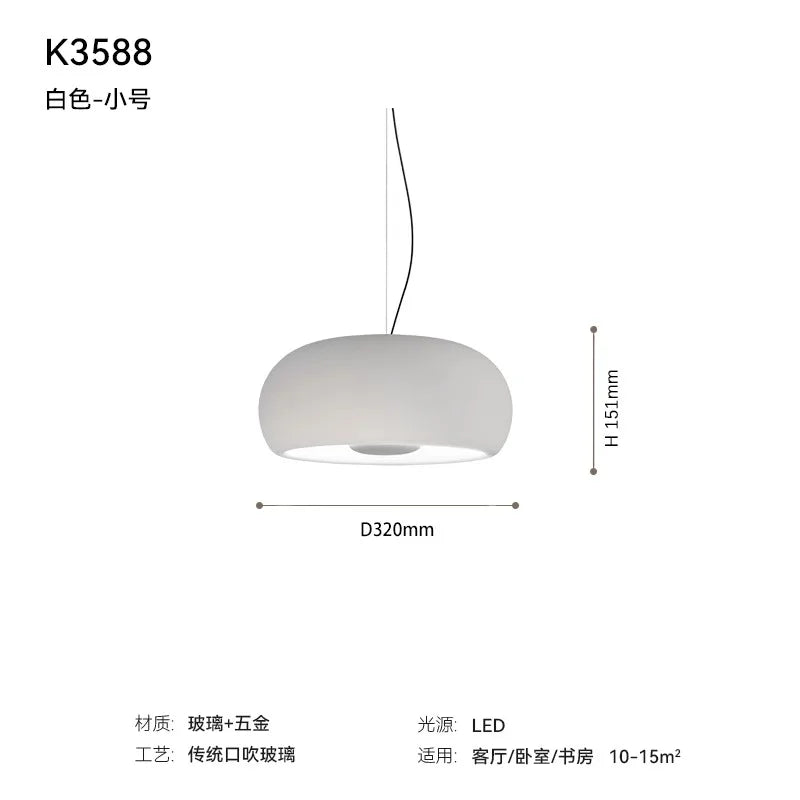 Suspension Valéria Halo — Verre LED