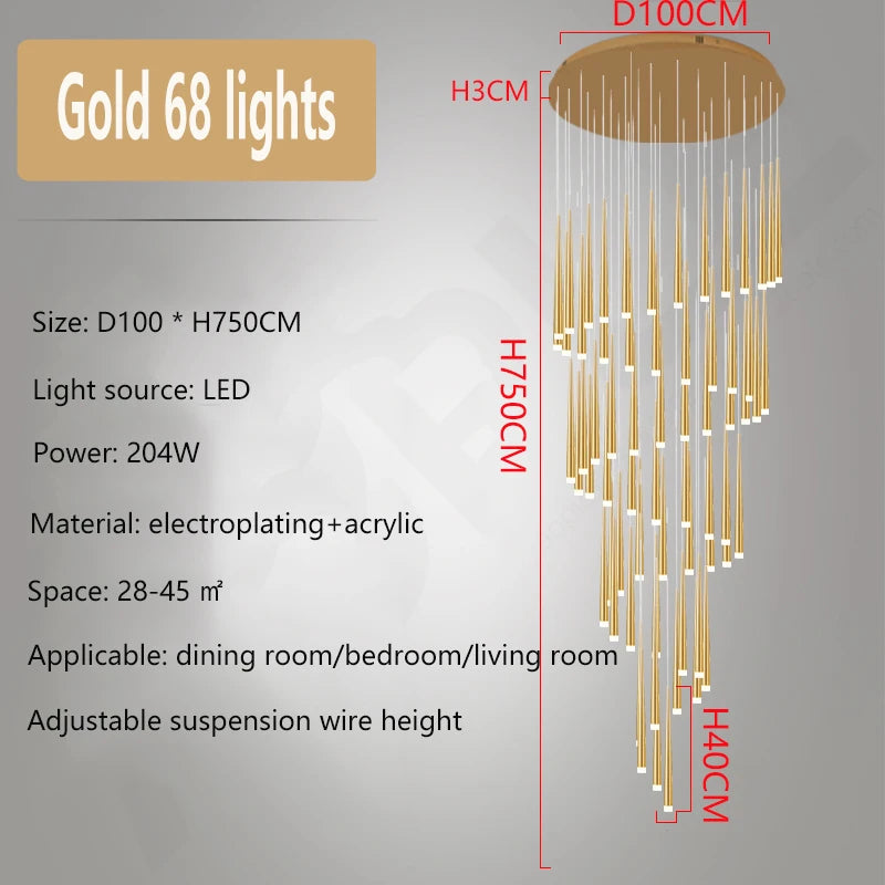Suspension Elydore — LED pour Escalier — vue 6