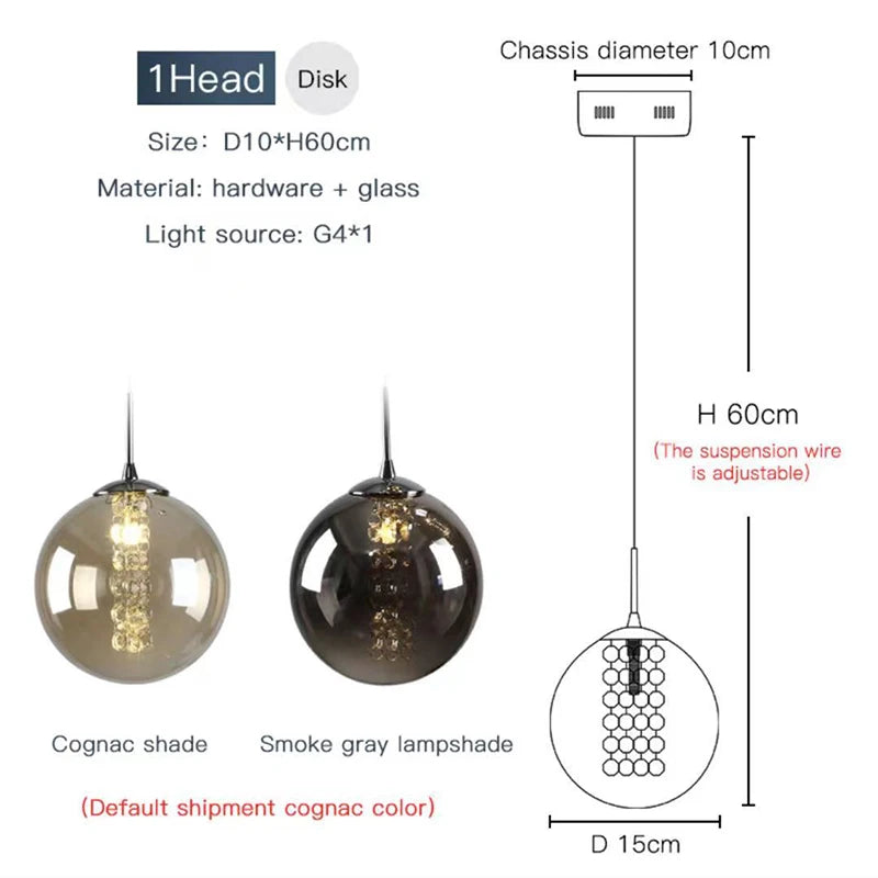 Lustre Valiane — Verre LED pour Escalier — vue 11