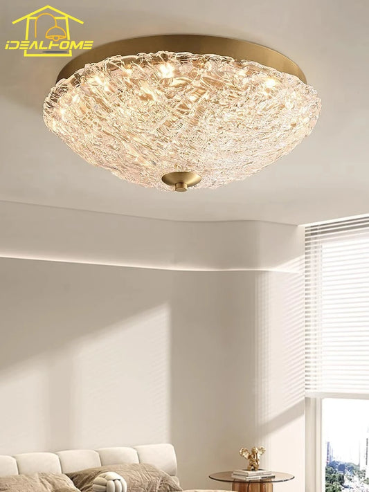 Plafonnier Eléane Velours — Verre LED