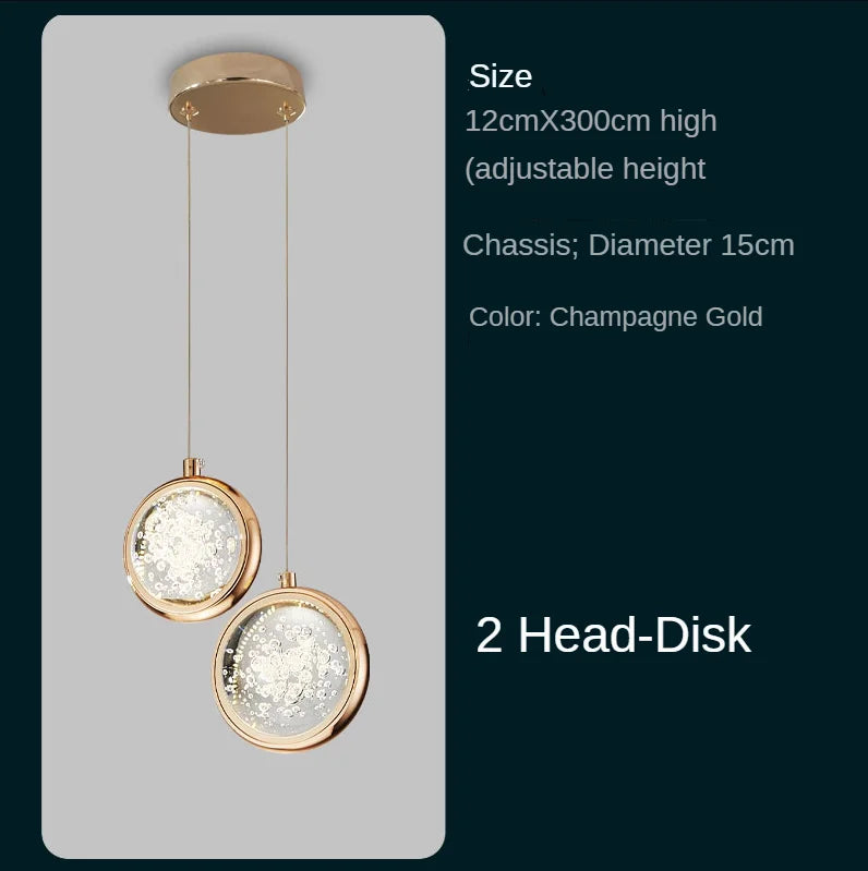 Lustre Théloria — Cristal LED pour Escalier — vue 9