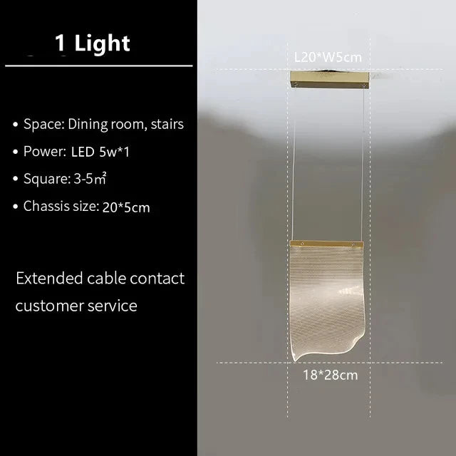 Lustre Séldore — LED pour Escalier — vue 6