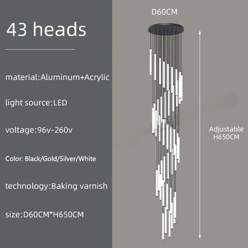 Lustre Nélana — LED pour Escalier — vue 6