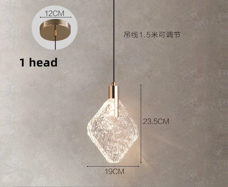 Suspension Cassoria — Cristal pour Escalier — vue 16