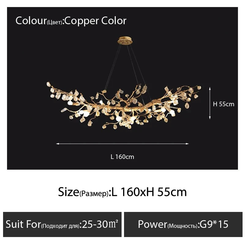 Lustre Oporia — Cristal LED — vue 12