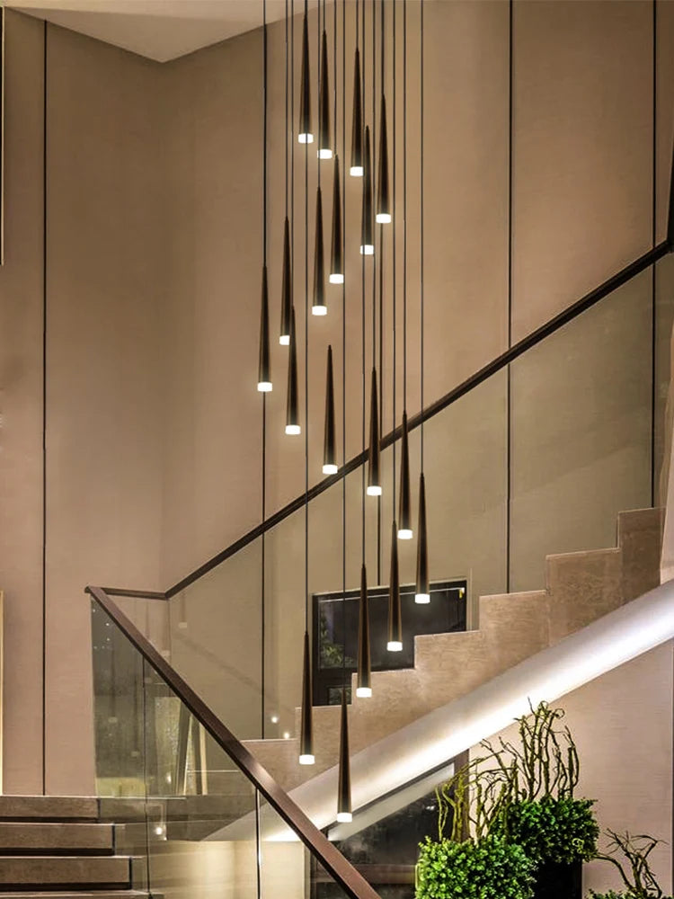 Suspension lustre LED de luxe pour salon et chambre – vue 2