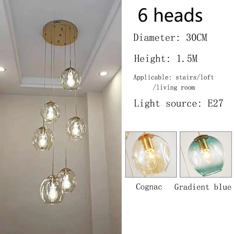 Lustre Cydore — Cristal LED pour Escalier — vue 11