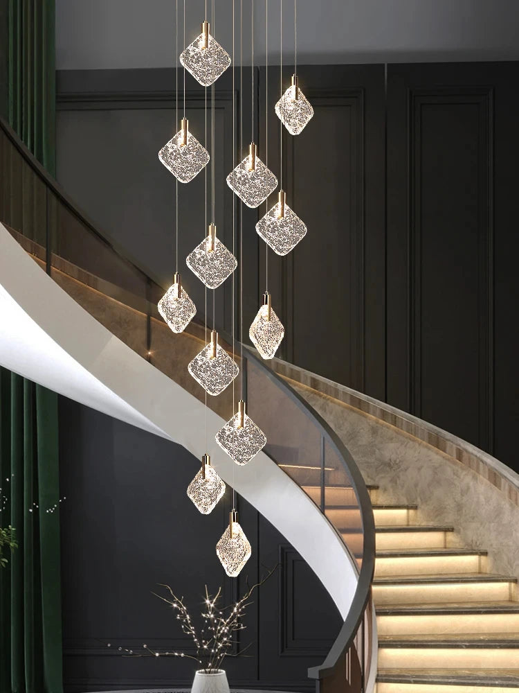 Suspension Cassoria — Cristal pour Escalier — vue 5