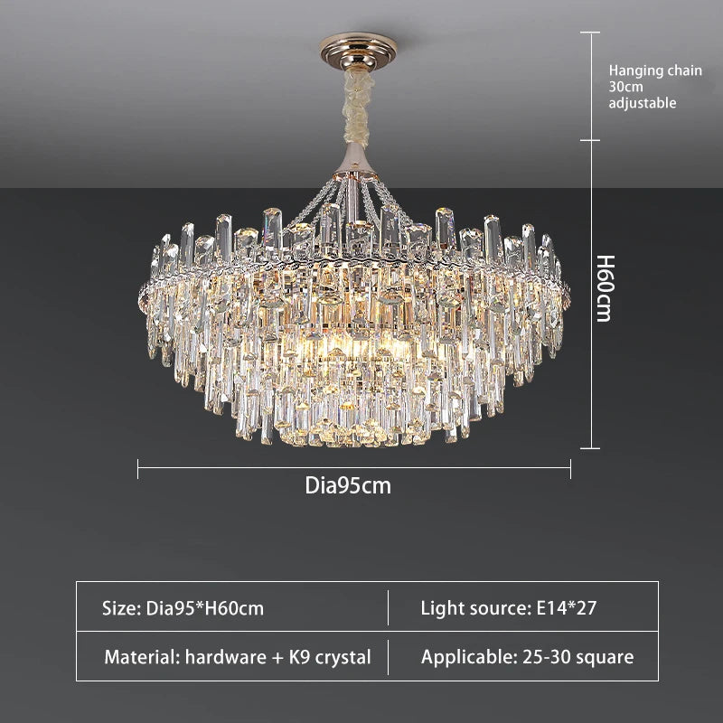Lustre Avoria — Cristal LED pour Salle à Manger — vue 12
