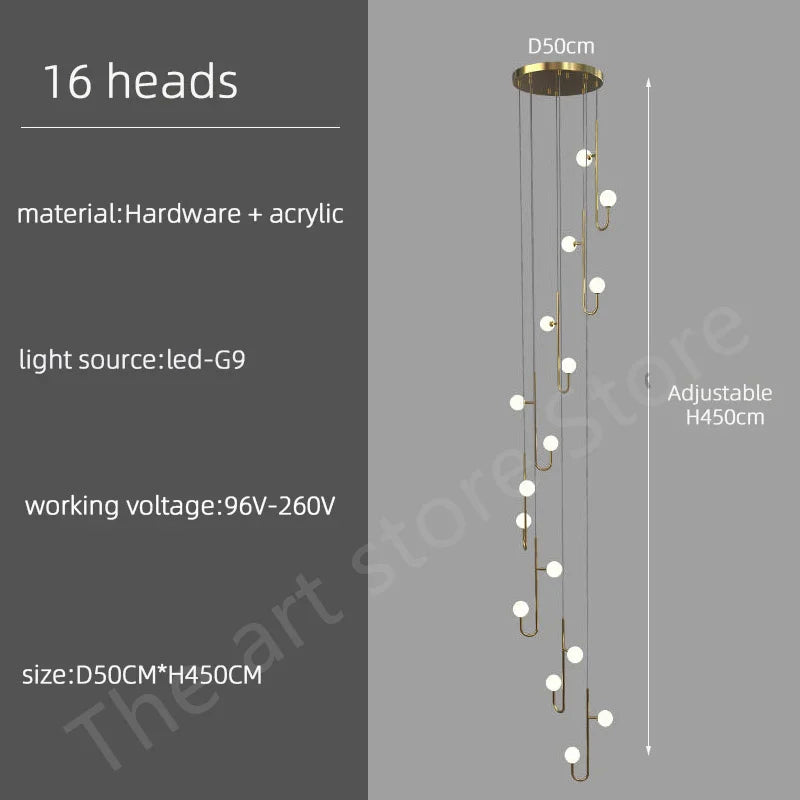 Suspension Ambroria — LED pour Escalier — vue 8