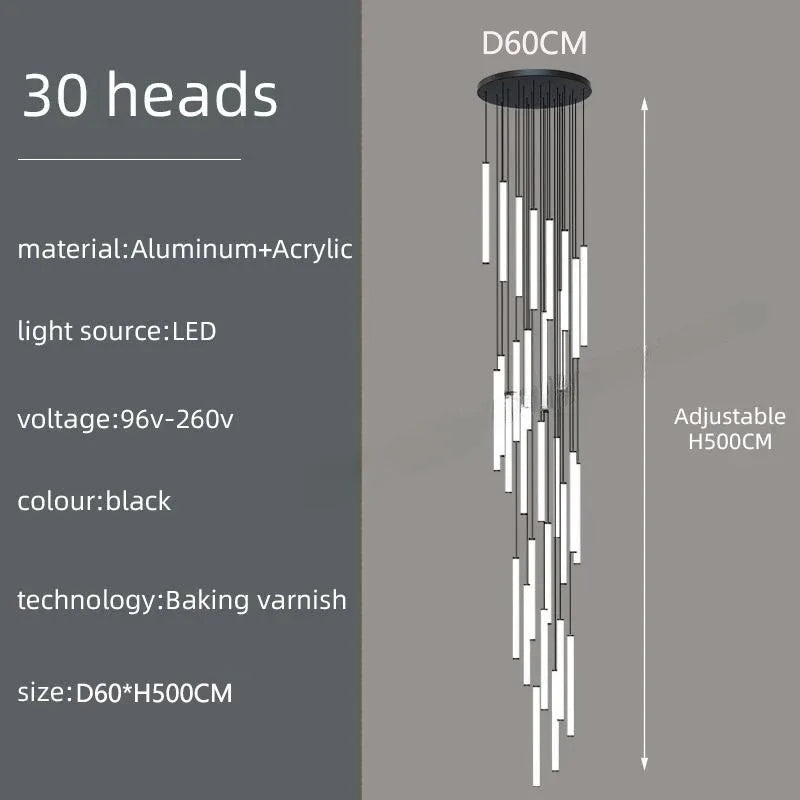 Lustre Elyoria — LED pour Escalier — vue 16