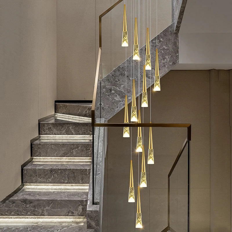 Lustre Althana — Cristal LED pour Escalier — vue 3