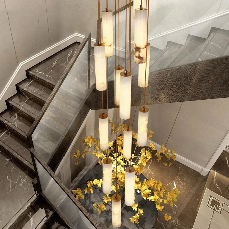 Lustre LED pour escalier – suspension déco intérieure