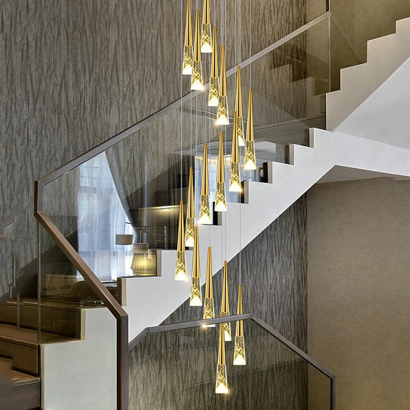 Lustre Althana — Cristal LED pour Escalier — vue 2