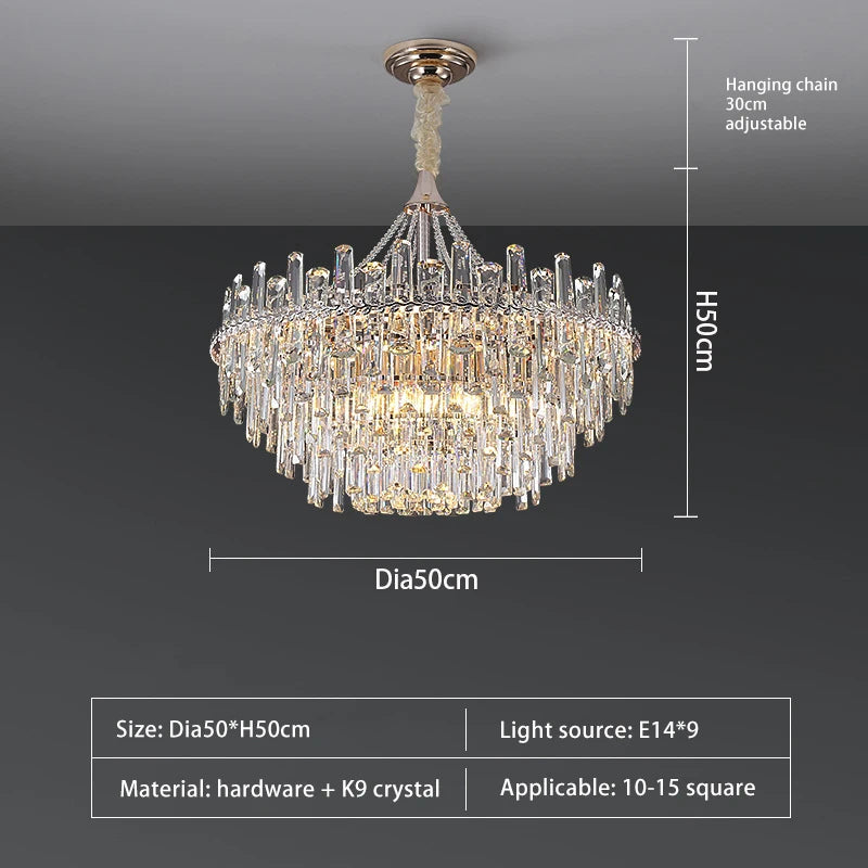 Lustre Avoria — Cristal LED pour Salle à Manger — vue 7